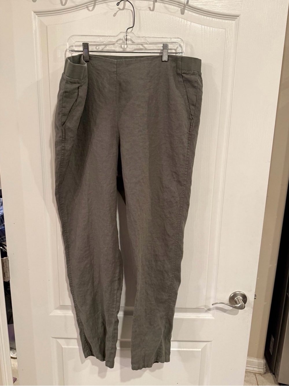 J. Jill Olive Straight Leg Pull-On Trousers